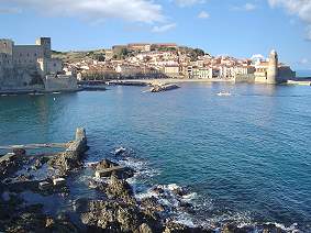 Collioure am Mittelmeer in Frankreich